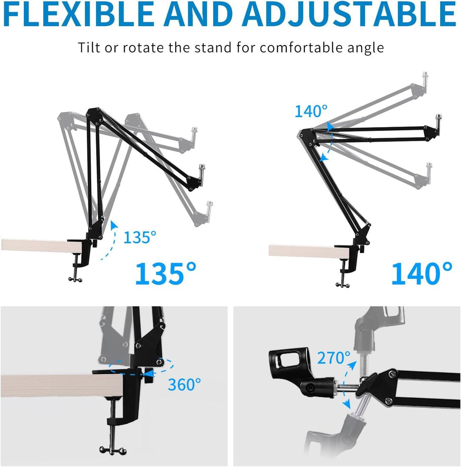 Feelworld AMS1 Microphone Boom Arm Black
