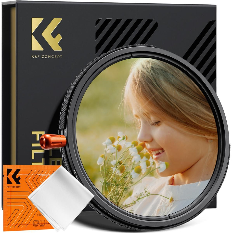 K&F Concept 72mm Nano-Xcel Series Variable ND2-32 & CPL & Black Mist 1/4