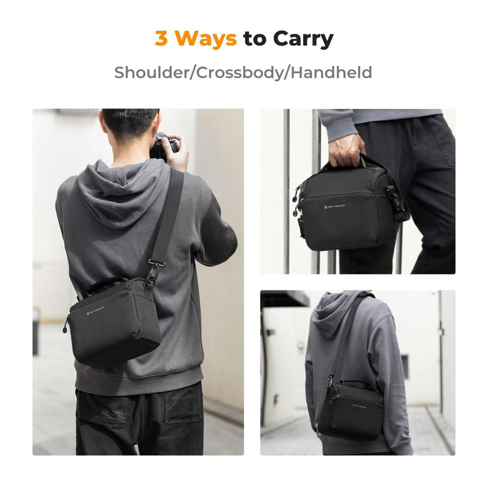 K&F Concept Urban Wander 05 Camera Shoulder Bag Small Black (KF13.179)