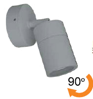 ΑΠΛΙΚΑ GU10 ΠΕΡΙΣΤΡΕΦΟΜΕΝΗ ΜΑΥΡΟ ΑΛΟΥΜΙΝΙΟΥ