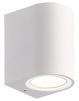 ΑΠΛΙΚΑ GU10 ΟΒΑΛ DOWN ΛΕΥΚΟ ΑΛΟΥΜΙΝΙΟΥ