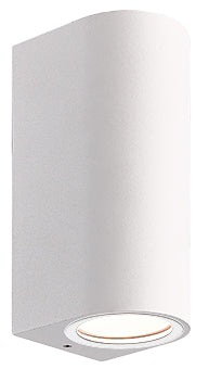 ΑΠΛΙΚΑ 2ΧGU10 ΟΒΑΛ UP & DOWN ΛΕΥΚΟ ΑΛΟΥΜΙΝΙΟΥ