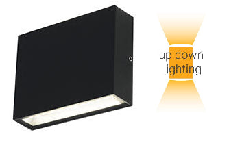 ΑΠΛΙΚΑ LED UP & DOWN 2x3W 3000k ΑΝΘΡΑΚΙ ΑΛΟΥΜΙΝΙΟΥ