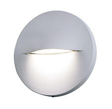 ΑΠΛΙΚΑ LED ΣΤΡΟΓΓΥΛΗ 3W 3000k ΓΚΡΙ ΑΛΟΥΜΙΝΙΟΥ DOWN