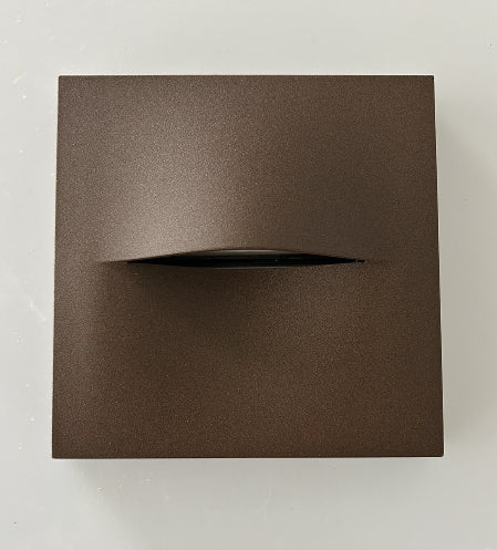 ΑΠΛΙΚΑ LED ΤΕΤΡΑΓΩΝΗ 3W 3000k RUSTY ΑΛΟΥΜΙΝΙΟΥ DOWN