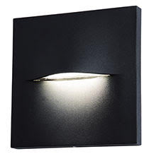 ΑΠΛΙΚΑ LED ΤΕΤΡΑΓΩΝΗ 3W 4000k ΜΑΥΡΟ ΑΛΟΥΜΙΝΙΟΥ DOWN