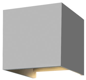 ΑΠΛΙΚΑ LED ΚΥΒΟΣ 2Χ5W 3000K ΓΚΡΙ ΑΛΟΥΜΙΝΙΟΥ