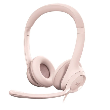 LOGITECH Headset Wired H390 - USB Type A - Rose