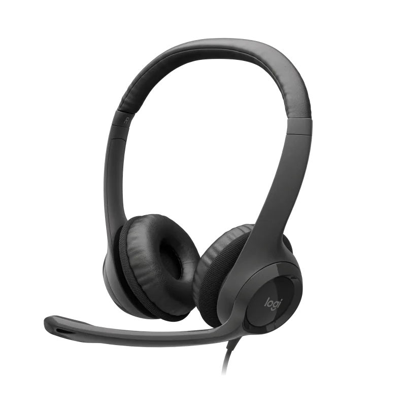 LOGITECH Headset Wired H390 - USB Type A - Graphite