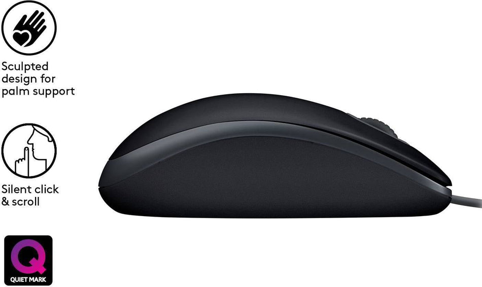 Souris filaire silencieuse LOGITECH B110