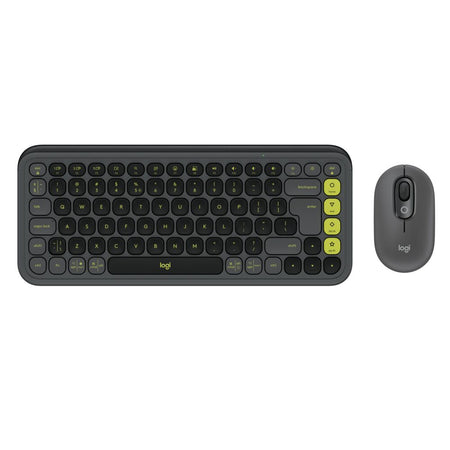 LOGITECH Keyboard/Mouse Wireless POP Icon Combo Graphite