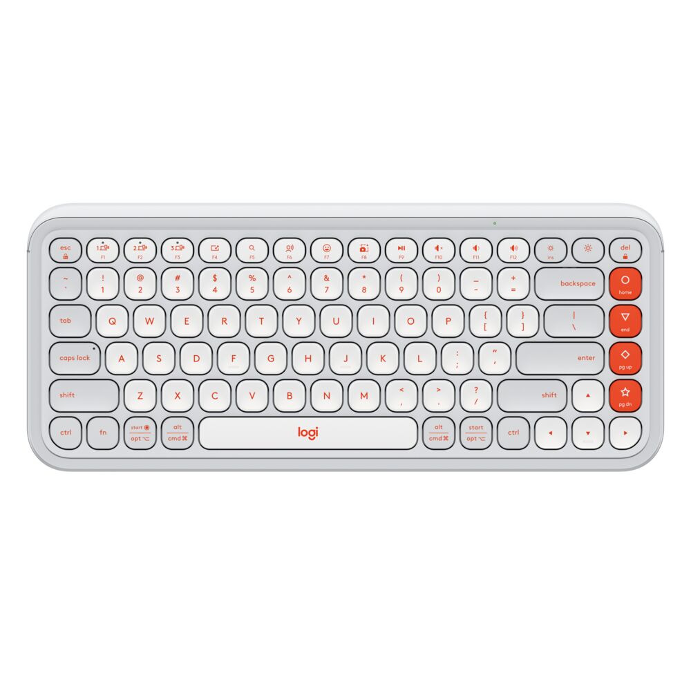 LOGITECH Keyboard Bluetooth POP ICON Keys White