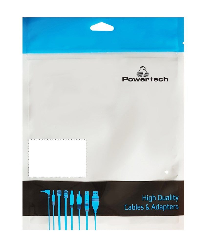 POWERTECH καλώδιο τροφοδοσίας PC CAB-P016, 3x 0.50mm², copper, 1.5m, μαύρο