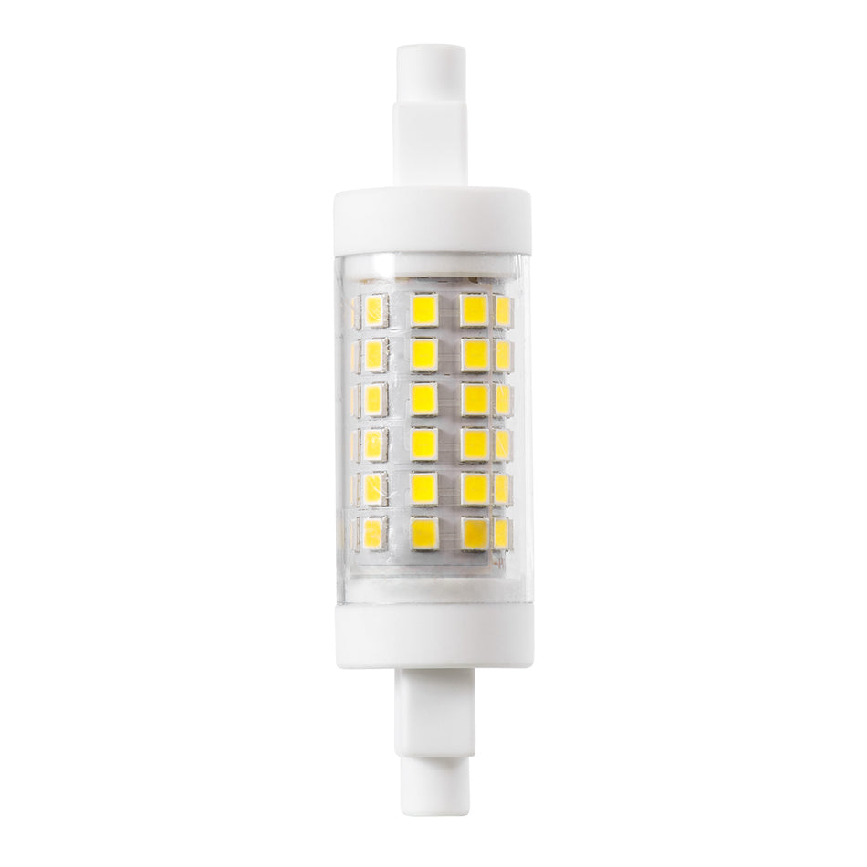 GLOBOSTAR® TUBINI 60393 Λάμπα R7S 78mm LED 7W 847lm 360° AC 220-240V IP20 Ψυχρό Λευκό 6000K - Lumileds SMD Chip - Μ2 x Π2 x Υ7.8cm - 3 Χρόνια Εγγύηση
