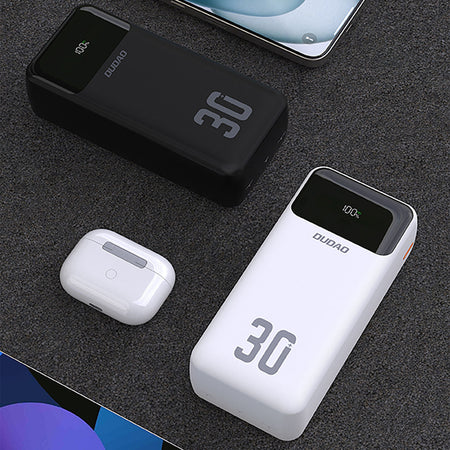 Dudao K15MAX 30000mAh PD 22.5W Powerbank with Built-in Cables - Black