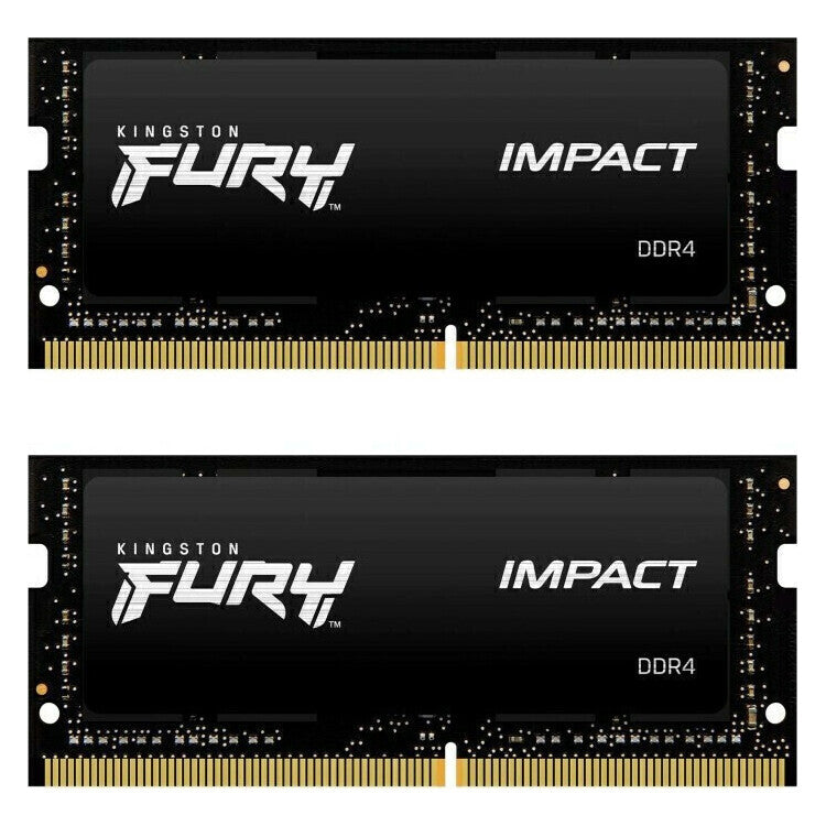 KINGSTON Memory KF432S20IBK2/64 ,FURY Impact DDR4 SODIMM, 3200MT/s,  KIT OF 2  2X32GB