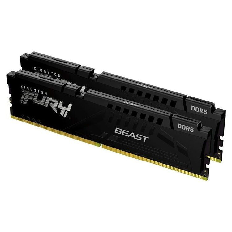 KINGSTON Memory KF564C32BBEK2-64 FURY Beast Black DDR5, 6000MT/s, 64GB KIT OF 2 EXPO