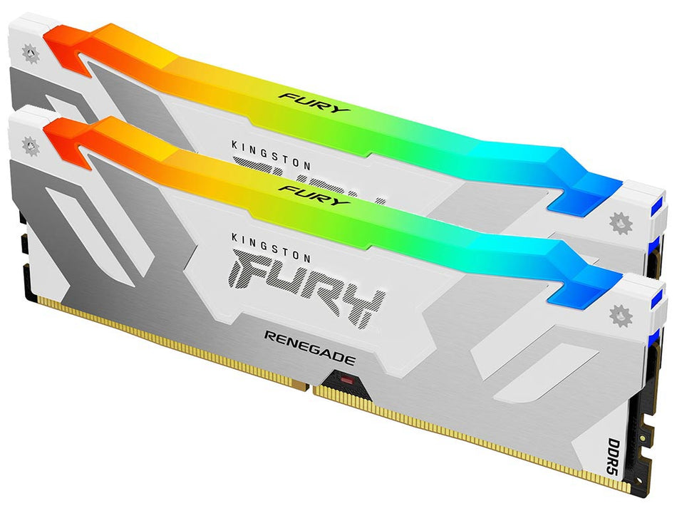 KINGSTON Memory KF572C38RWAK2-32  FURY Renegade WHITE RGB DDR5, 7200MT/s, 32GB kit of 2