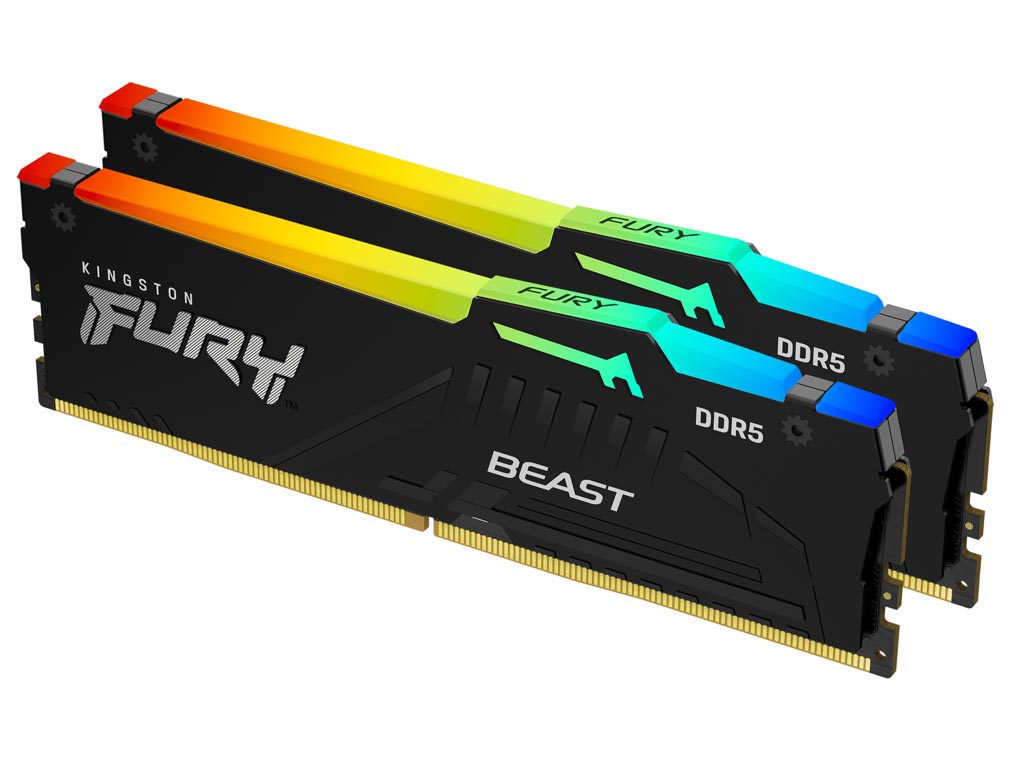 KINGSTON Memory  KF556C40BBAK2-1 FURY RGB DDR5, 5600MT/s, 16GB KIT OF 2