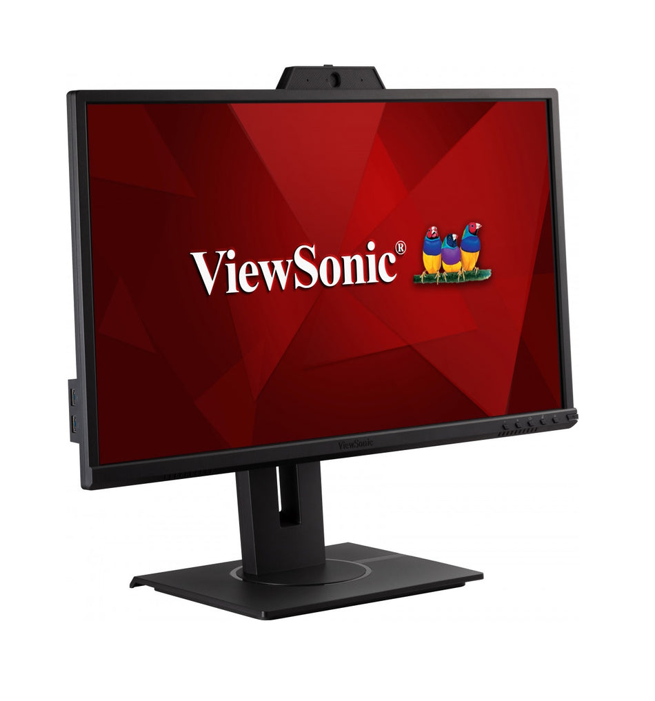 VIEWSONIC Monitor VG2440V 23.8'' IPS, ERGONOMIC, HDMI, DP, Speakers, Webcam