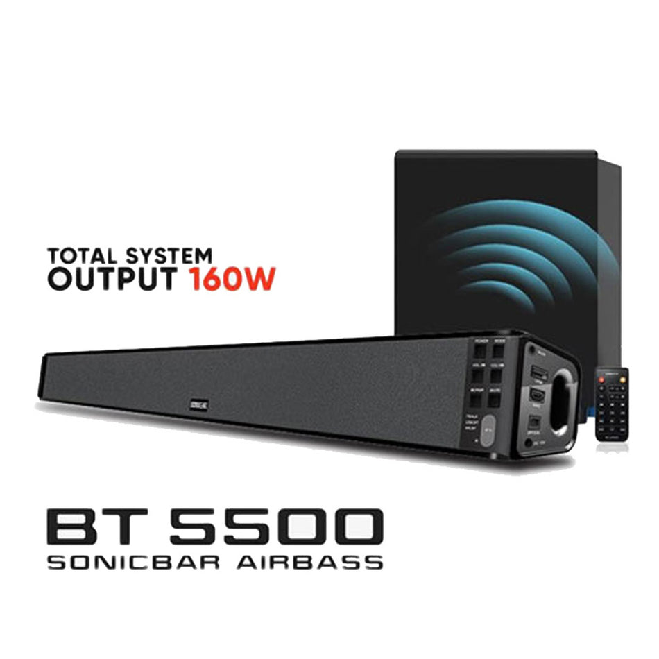 Sonic Gear Airbass Sound Bar And Subwoofer