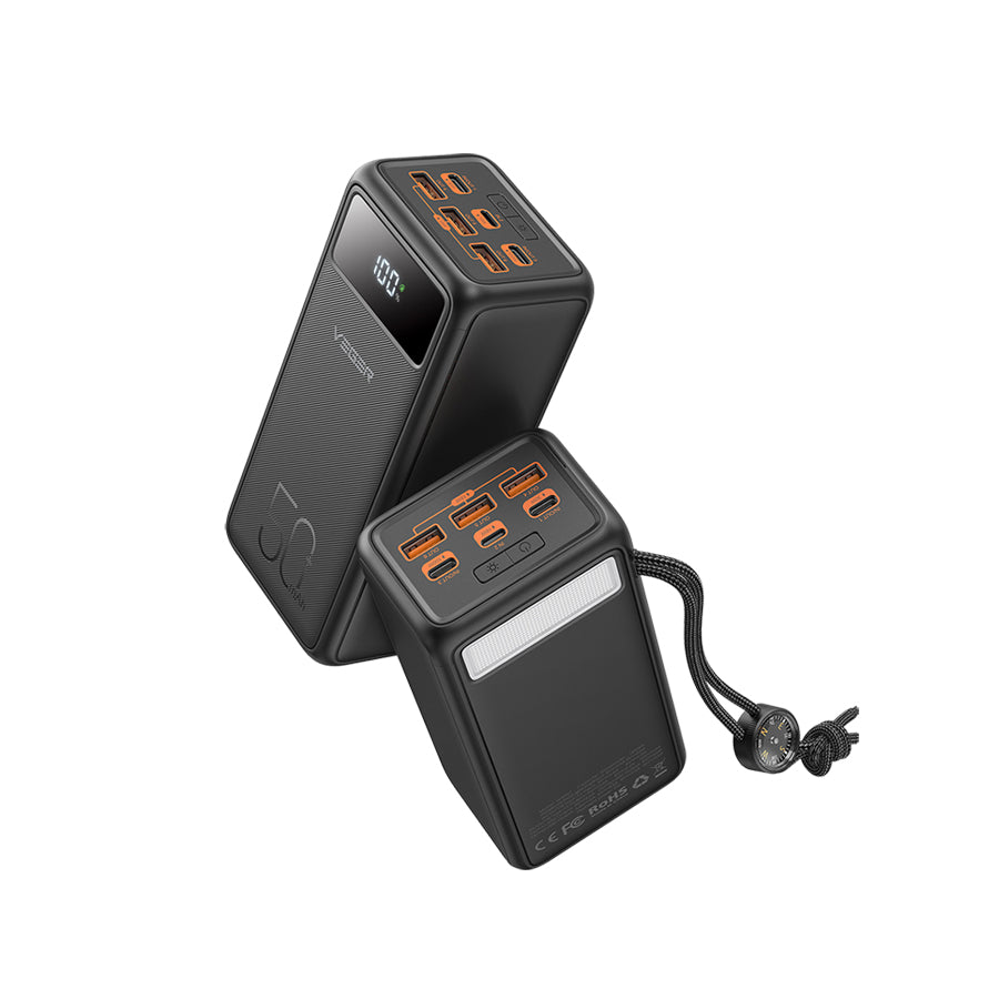 Veger W5001 Tank Lite Power Bank 50000mAh 22.5W, 3 USB-A Ports & USB-C Port Power Delivery