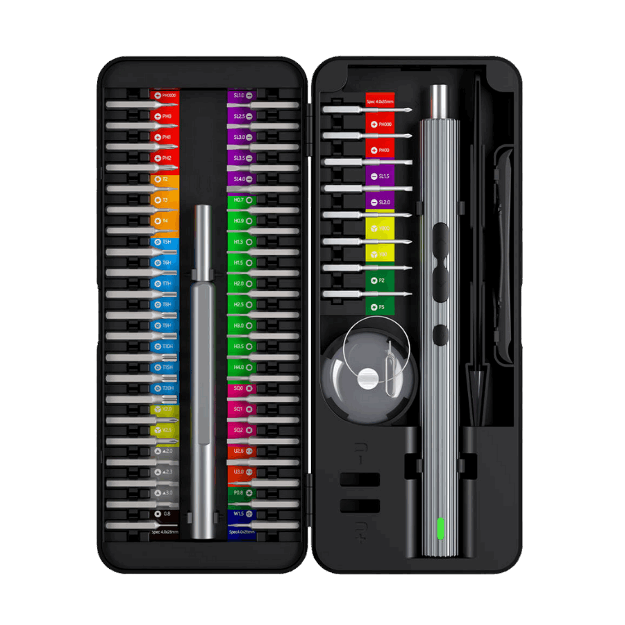 κατσαβίδι μπαταρίας με 58 μύτες