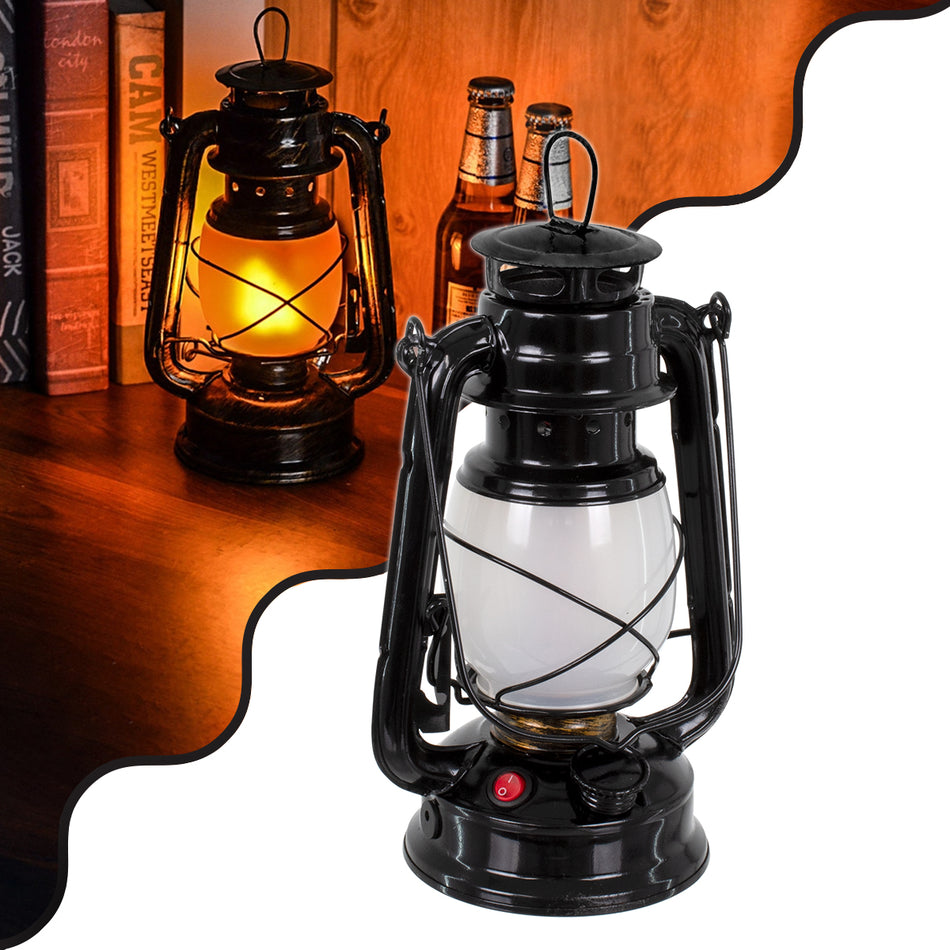 FIREWATCH 76546 Διακοσμητικό Φαναράκι LED 10W 500lm 360° Επαναφορτιζόμενο DC 5V με Μπαταρίες 2x18650 IP20 Ultra Θερμό Λευκό 1800K - Μ15 x Π11.5 x Υ23.5cm - 2 Χρόνια Εγγύηση
