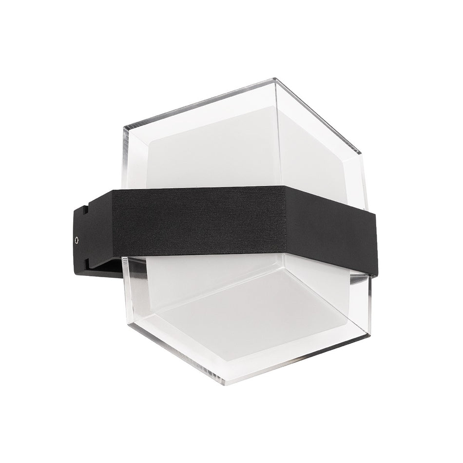EMPIRE 60780 Μοντέρνο Φωτιστικό Τοίχου - Απλίκα LED 12W 1260lm 120° AC 220-240V Αδιάβροχο IP65 Φυσικό Λευκό 4500K - Bridgelux SMD Chip & TÜV SÜD Driver - Μαύρο Ματ - Μ18.5 x Π10 x Υ17.5cm - 3 Χρόνια Εγγύηση