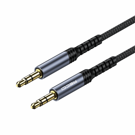 Recci RDS-A28 Καλώδιο 3.5mm male - 3.5mm male Μαύρο 1m