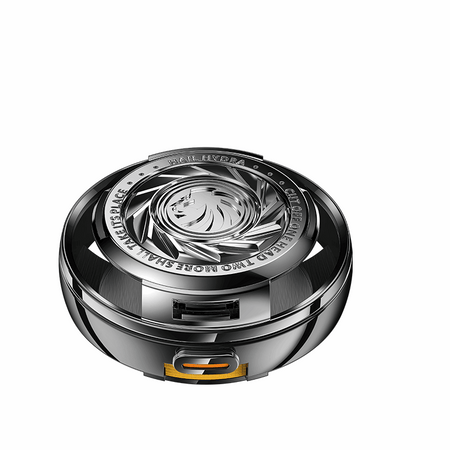 Recci REP-W56 Angle-Wing Necklace In-ear Bluetooth Handsfree Earphones with Charging Case Silver