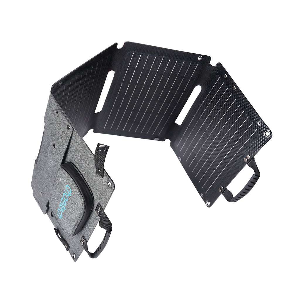 Choetech SC006 foldable solar charger 40W 1xUSB QC, 1xUSB-C PD (gray)