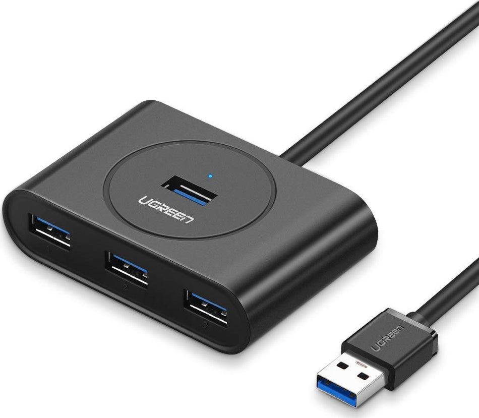 Ugreen CR113 USB 3.0 Hub 4 Θυρών με σύνδεση USB-A & Εξωτερική Παροχή Ρεύματος