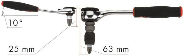 Colecție cu clichete mici și nuci de 1/4 "1/23 bucăți