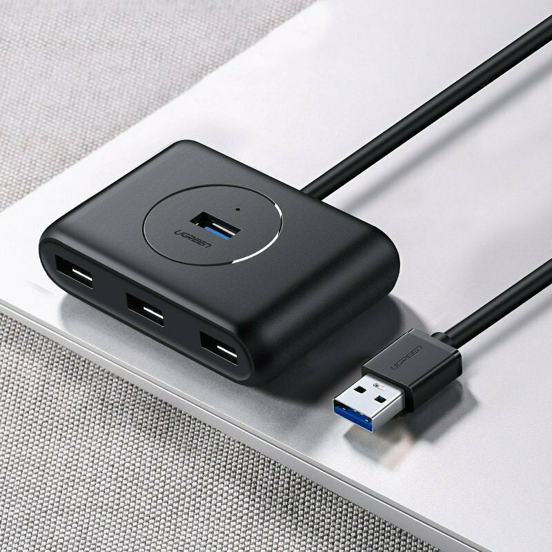 Ugreen CR113 USB 3.0 Hub 4 Θυρών με σύνδεση USB-A & Εξωτερική Παροχή Ρεύματος