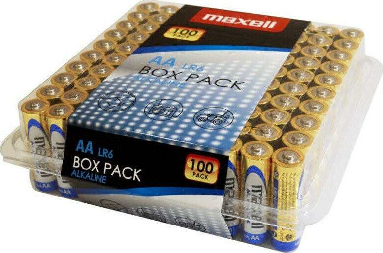 Maxell Αλκαλικές Μπαταρίες AA 1.5V 100τμχ