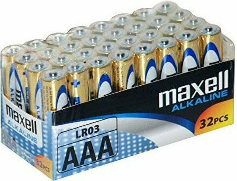 Maxell Αλκαλικές Μπαταρίες AAΑ 1.5V LR03 (32τμχ)