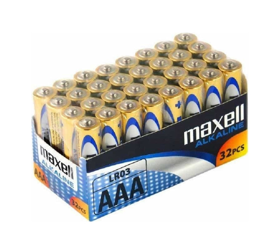 Maxell Αλκαλικές Μπαταρίες AAΑ 1.5V LR03 (32τμχ)
