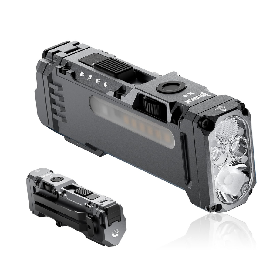 Wuben X4 Multi-Function LED Φακός Χειρός 1500 Lumens 205 Μέτρα Δέσμη IP68 Γκρι