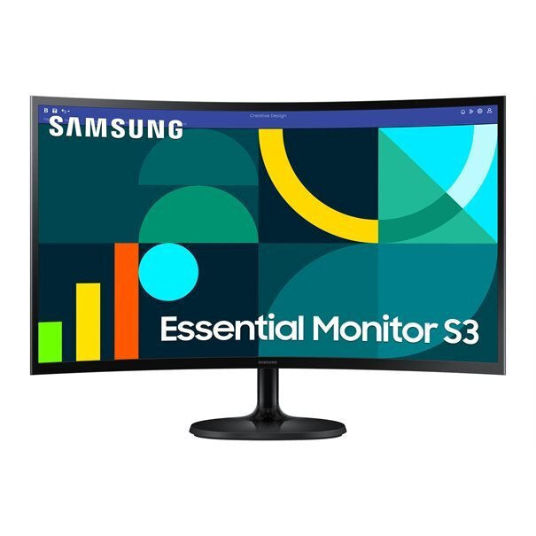 Samsung Essential Monitor VA HDR Curved Monitor 24" FHD 1920x1080 με Χρόνο Απόκρισης 4ms GTG