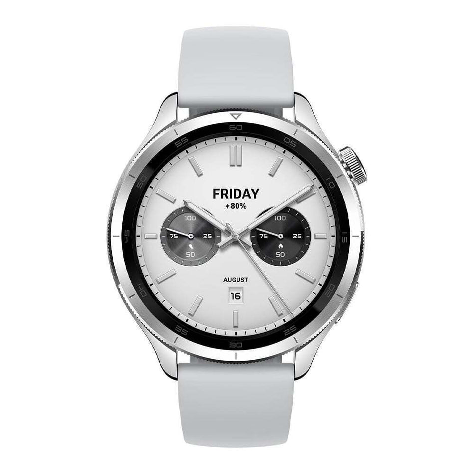 Xiaomi Smartwatch S4 Aluminium 47mm Αδιάβροχο με Παλμογράφο Ασημί