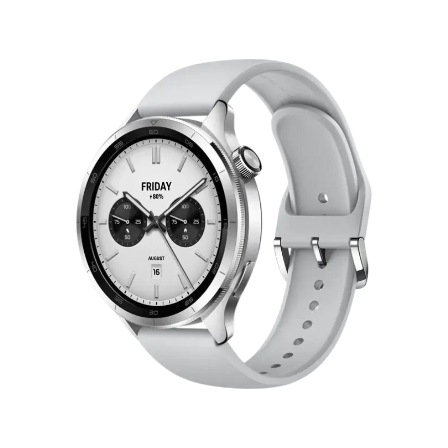 Xiaomi Smartwatch S4 Aluminium 47mm Αδιάβροχο με Παλμογράφο Ασημί