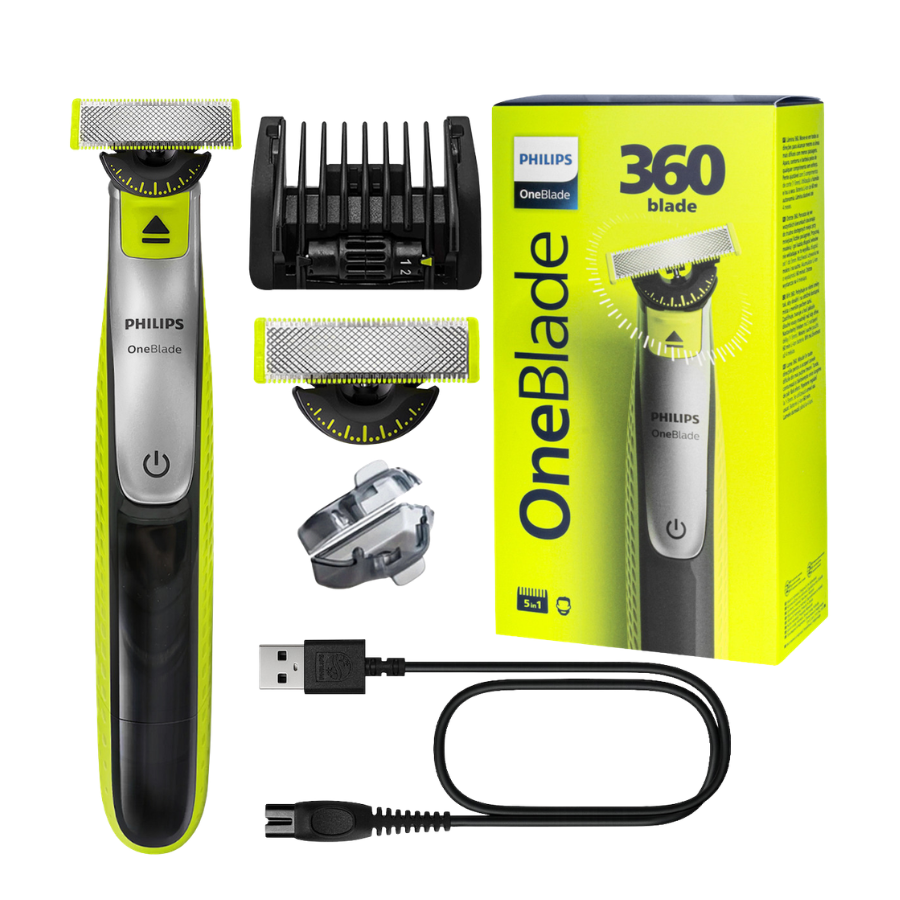 Philips Oneblade 360° Ξυριστική Μηχανή Προσώπου Επαναφορτιζόμενη(QP2734/23)
