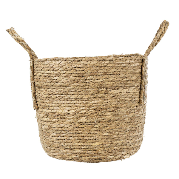 Künstlicher Garten TINOS 20291 Dekorativer Weidenkorb – Caspo-Topf – Blumentopf Beige Φ30 cm x H27 cm