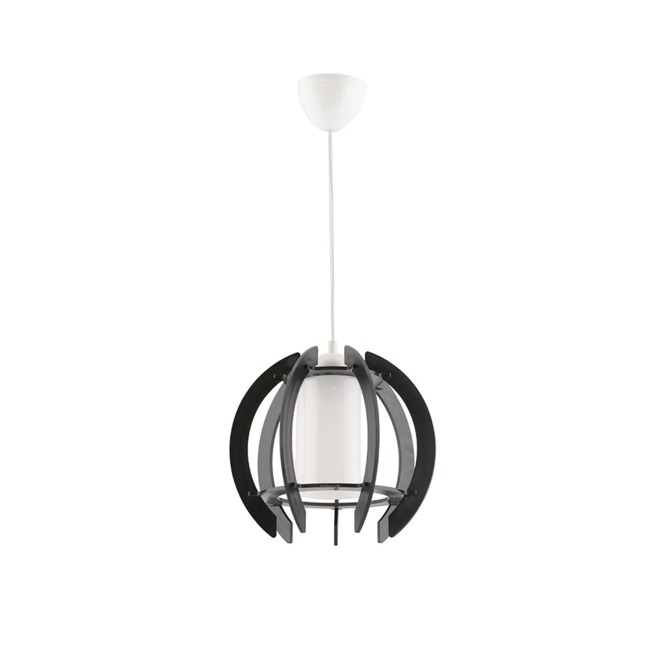 GLOBOSTAR® VIVIDUS 202-0028 Μοντέρνο Κρεμαστό Φωτιστικό Οροφής με Ντουί 1 x E27 AC 220-240V IP20 - Μαύρο - Μ27 x Π27 x Υ27cm