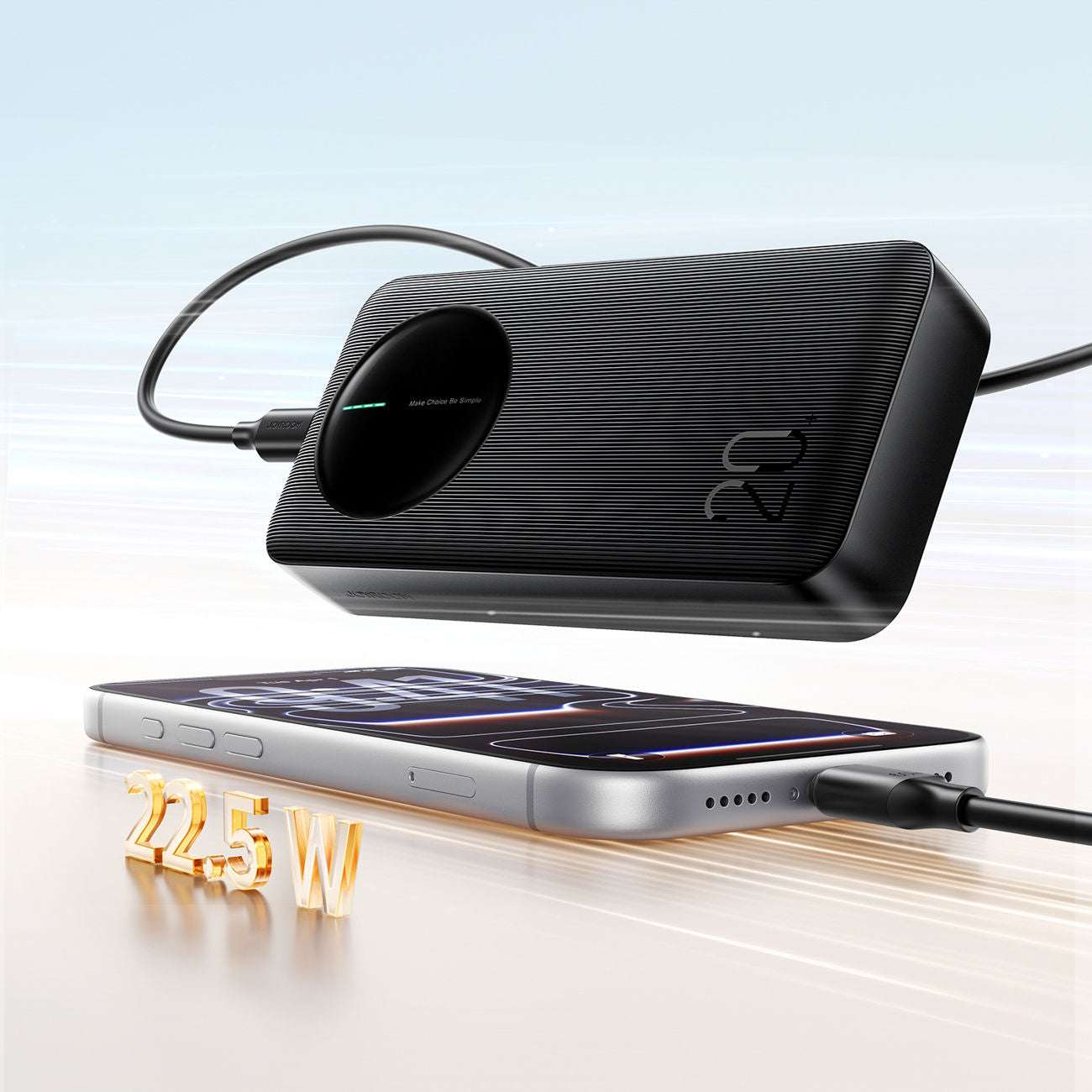 Joyroom JR-PBF14 Pro Powerbank 22.5W 20000mAh with Digital Display 2x USB-A 1x USB-C - Black