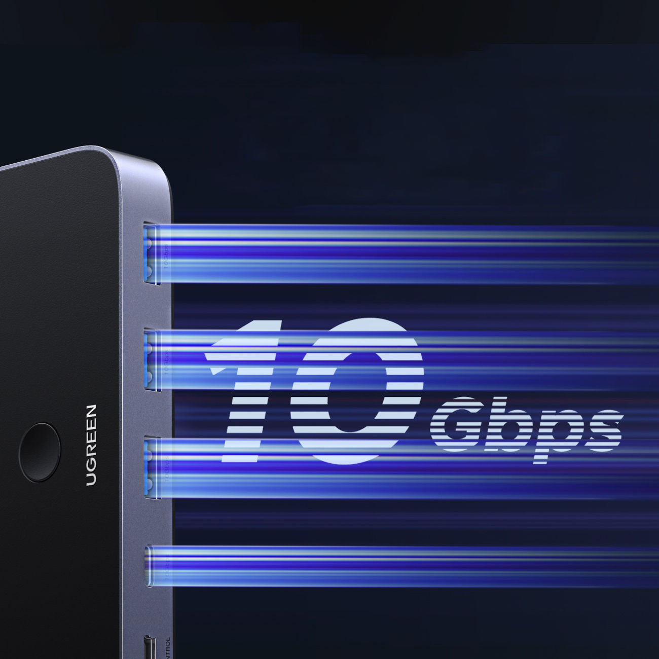 Ugreen switch USB-C USB-A 10Gb/s - gray
