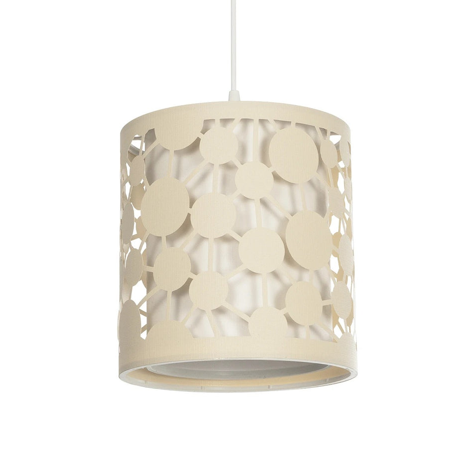 PETAL 203-0067 Μοντέρνο Κρεμαστό Φωτιστικό Οροφής με Ντουί 1 x E27 AC 220-240V IP20 - Μπεζ - Μ23 x Π23 x Υ30cm