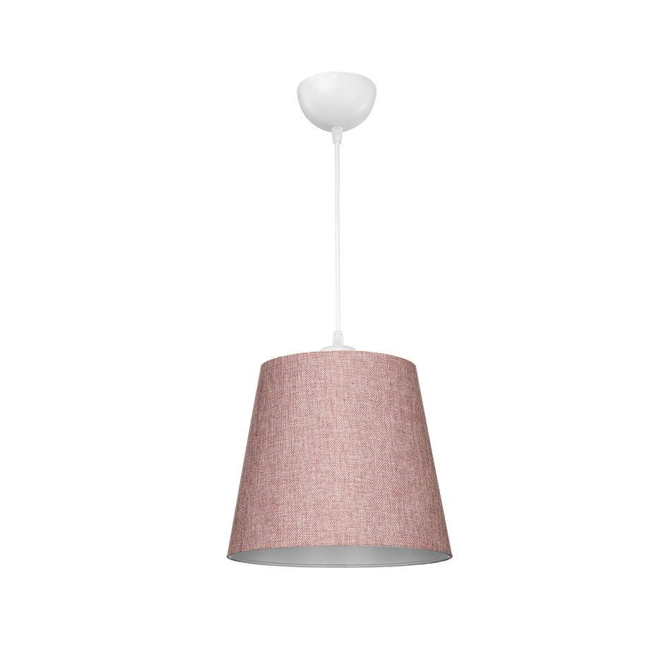 GLOBOSTAR® CONEY 203-0072 Μοντέρνο Κρεμαστό Φωτιστικό Οροφής με Ντουί 1 x E27 AC 220-240V IP20 - Ροζ - Μ26 x Π26 x Υ25cm