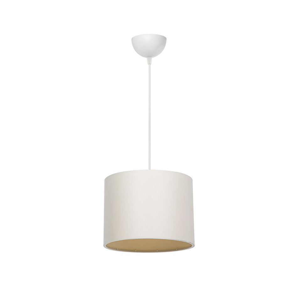 GLOBOSTAR® BLAZE 203-0106 Μοντέρνο Κρεμαστό Φωτιστικό Οροφής με Ντουί 1 x E27 AC 220-240V IP20 - Μπεζ - Μ22 x Π22 x Υ20cm